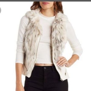 Faux Fur vest with zip pockets